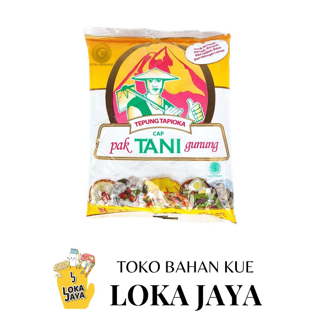 

TEPUNG TAPIOKA CAP TANI GUNUNG 500 GRAM