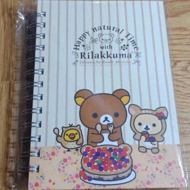 Buku Tulis Spiral/NoteBook/RingBook Rilakkuma Hard Cover ORI KOREA READY STOCK