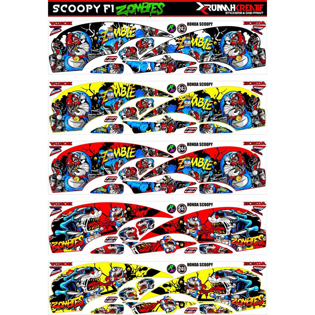 striping modifikasi honda scoopy FI