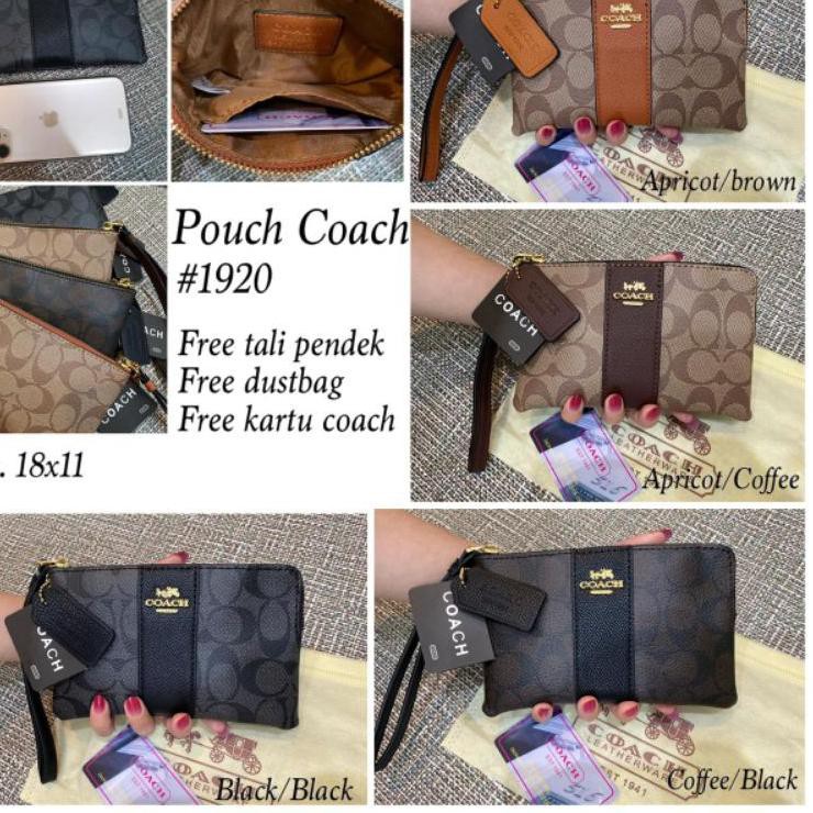 Coach ori import Pouch dompet/handbag wanita/tas tangan wanita 