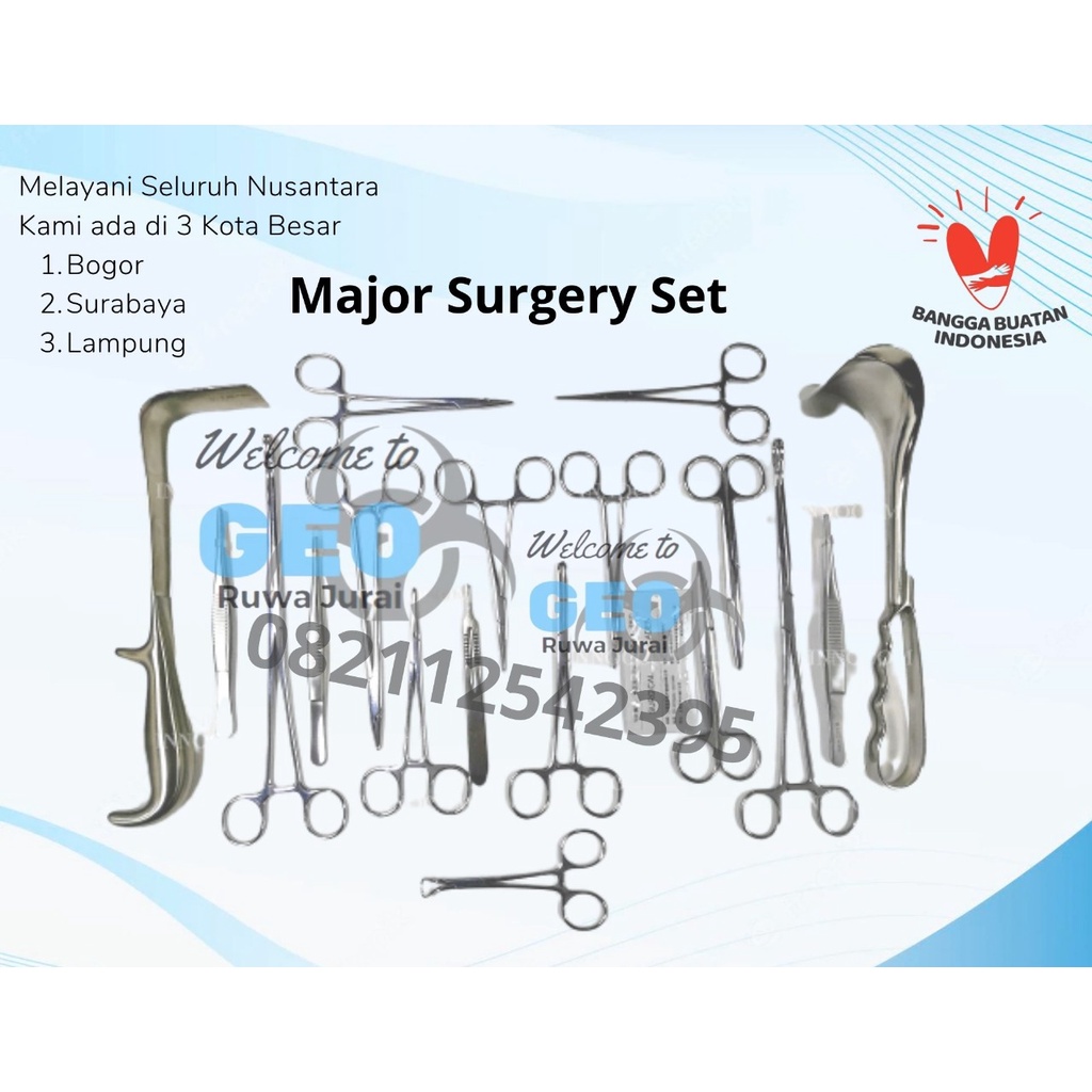 Major Surgery Set Alat Bedah Mayor Surgical Complete Instrument Instrumen