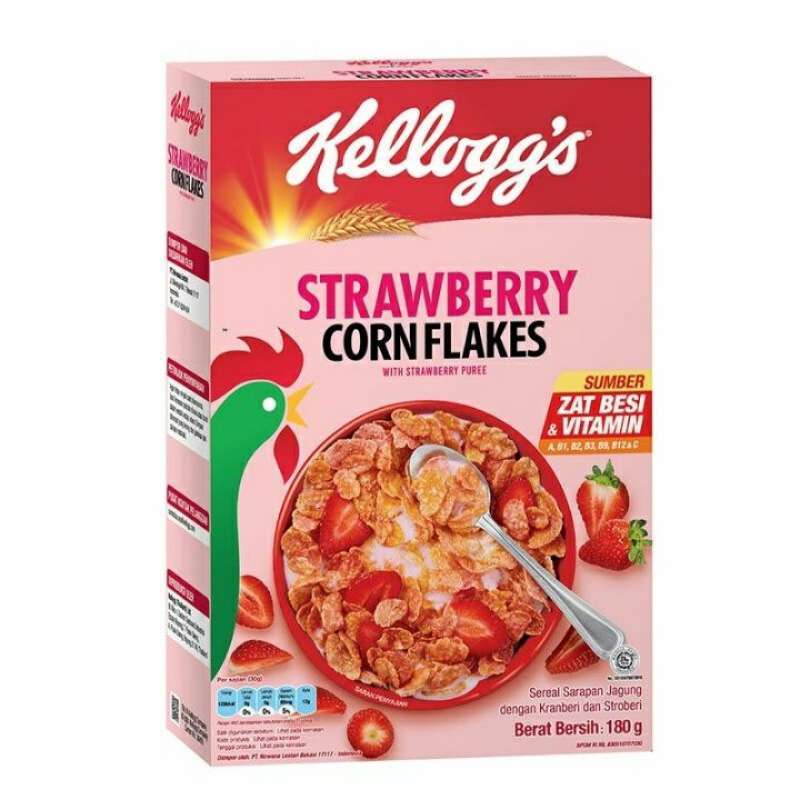 

KELLOGGS Real Strawberry Corn Flakes 180gr