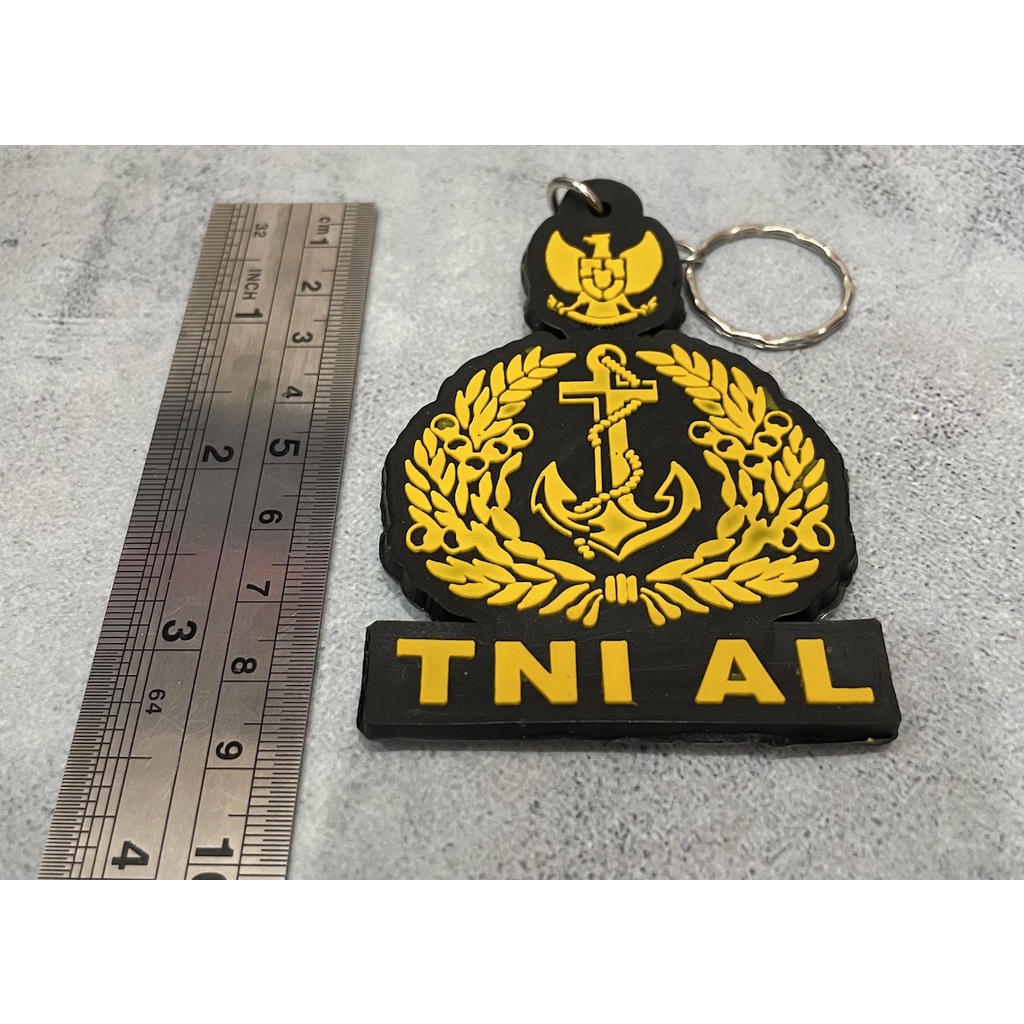 Gantungan Kunci TNI AL Kuning | Keychain |Gantungan Kunci Karet TNI AL Jangkar