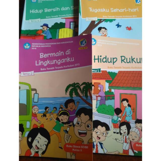 Buku Paket Tema 1234 Semester 1 Kelas 2 Sd