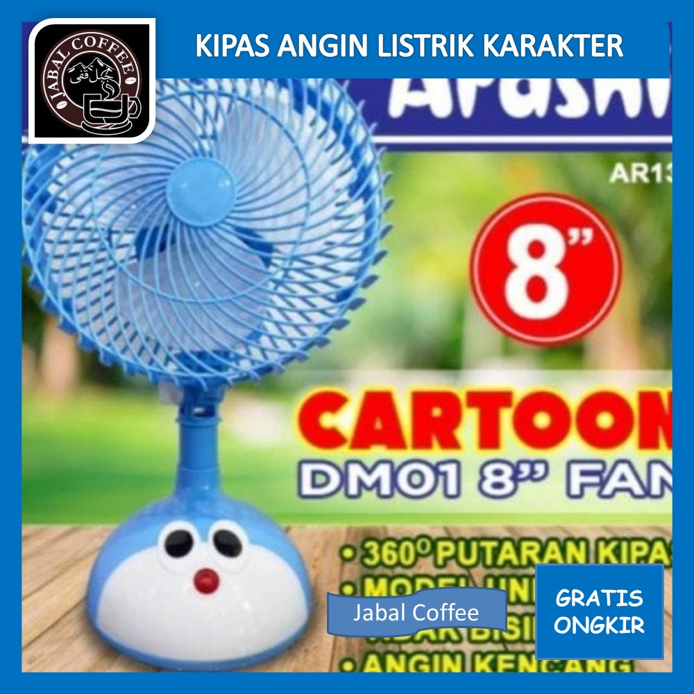 Kipas Angin Ukuran 10 Inch / Kipas Angin Listrik Karakter / Kipas Portable Lucu