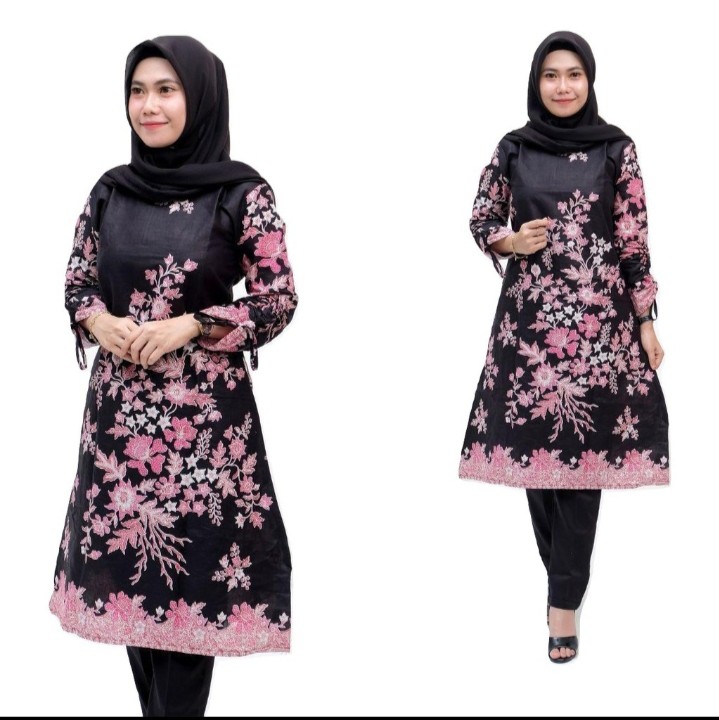 Aneka Batik Tunik Terbaru / Hrb026 Yelbor Navbor Princess / Katun Halus M L Xl Xxl Xxxl Td 089