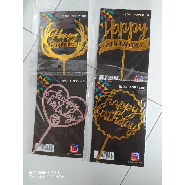 

Hiasan kue Ultah HAPPY BIRTHDAY