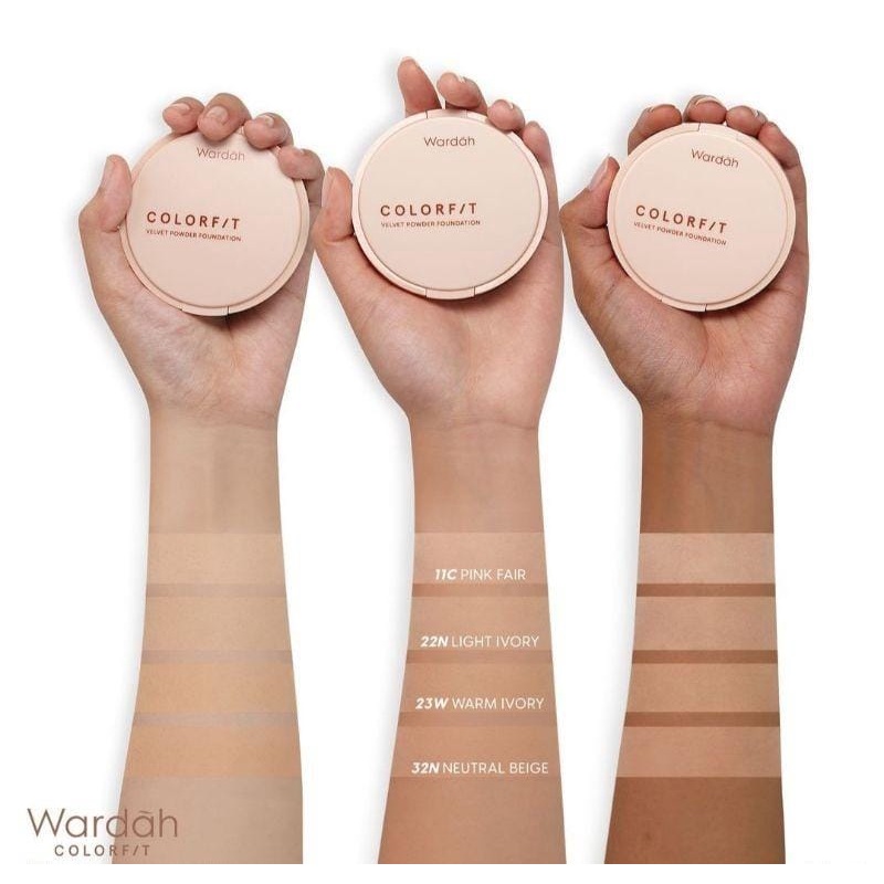 Wardah Colorfit Refill Velvet Powder Foundation