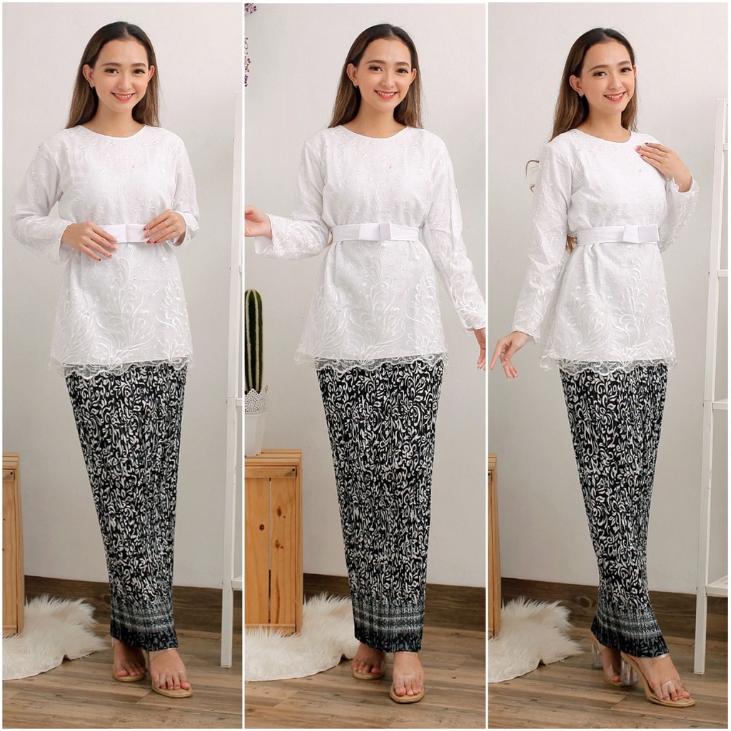 Kebaya Manohara Tulle Tille Bordir Brukat Mewah Brokat Muslim Wisuda Tunik Kondangan Nikahan !!