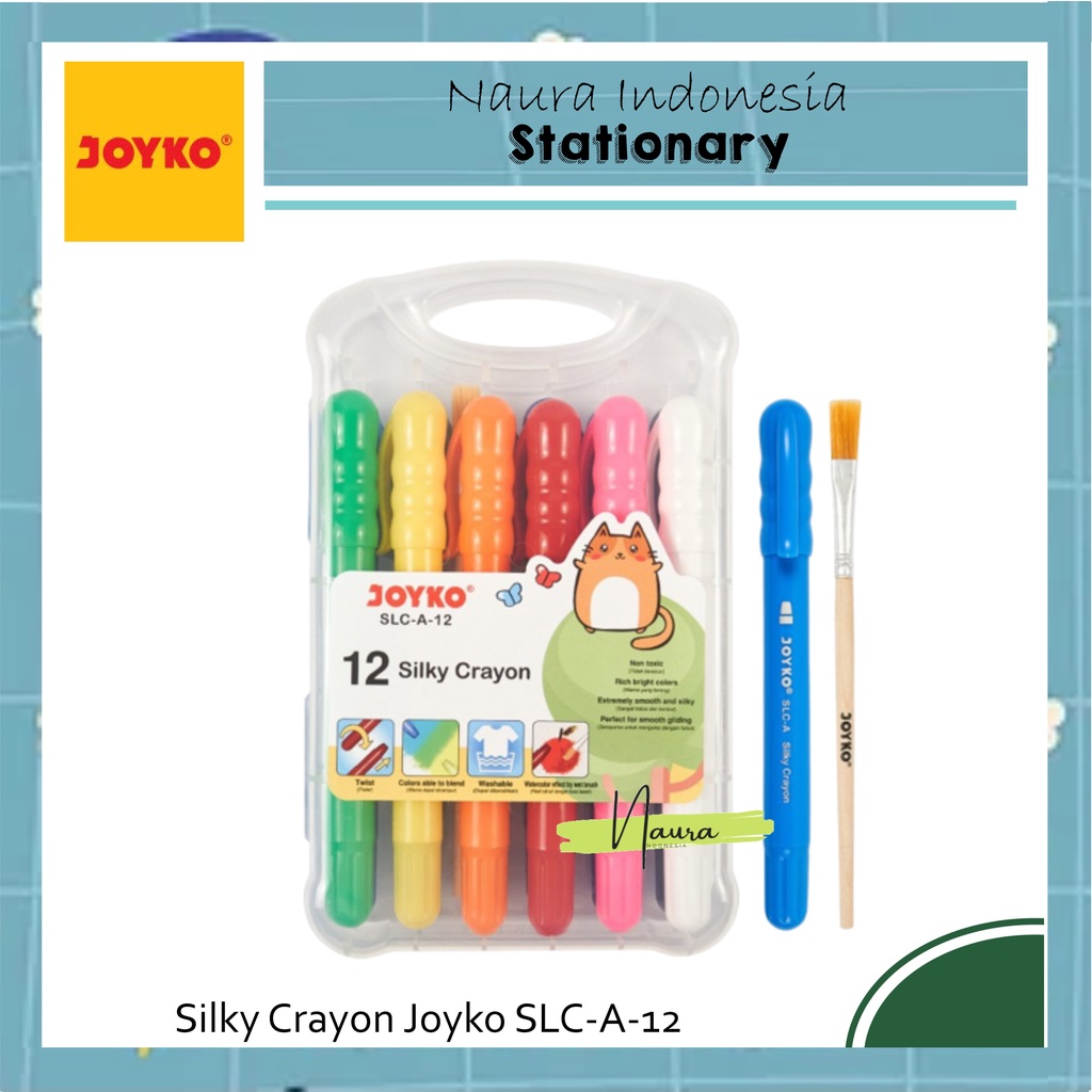

Silky Crayon Joyko SLC-A-12 | Silky Crayon Krayon Halus Joyko SLC-A-12 Warna Colors