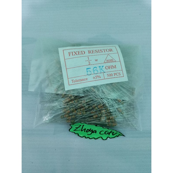 50pcs resistor 1/2watt 56k/resistor 56k 1/2watt