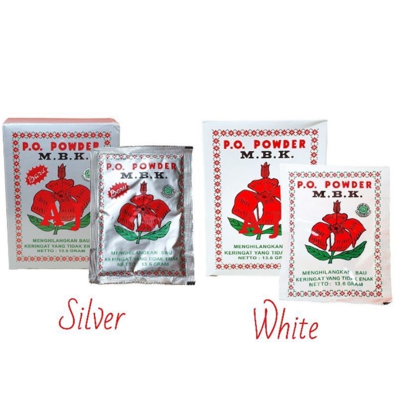 M.B.K Powder Biasa 13.6 gr (Satuan / Sachet) Bedak MBK Powder Bau Badan Ketiak