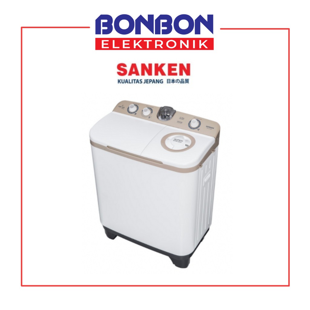 Sanken Mesin Cuci 2 Tabung 7.5KG TW-9770 / TW9770 / TW 9770 CF