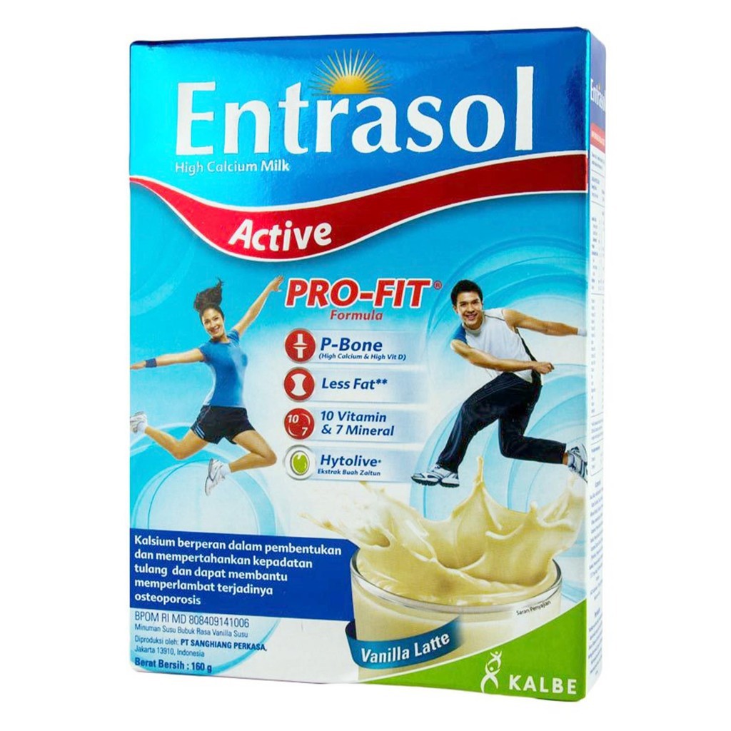 

Susu Entrasol Active All Varian 160 Gram