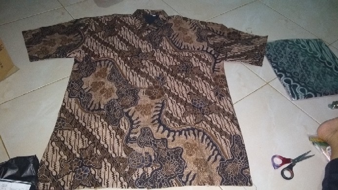 Indralaya Pendek Kemeja Batik Pria Full Furing Bahan Katun Sragenan