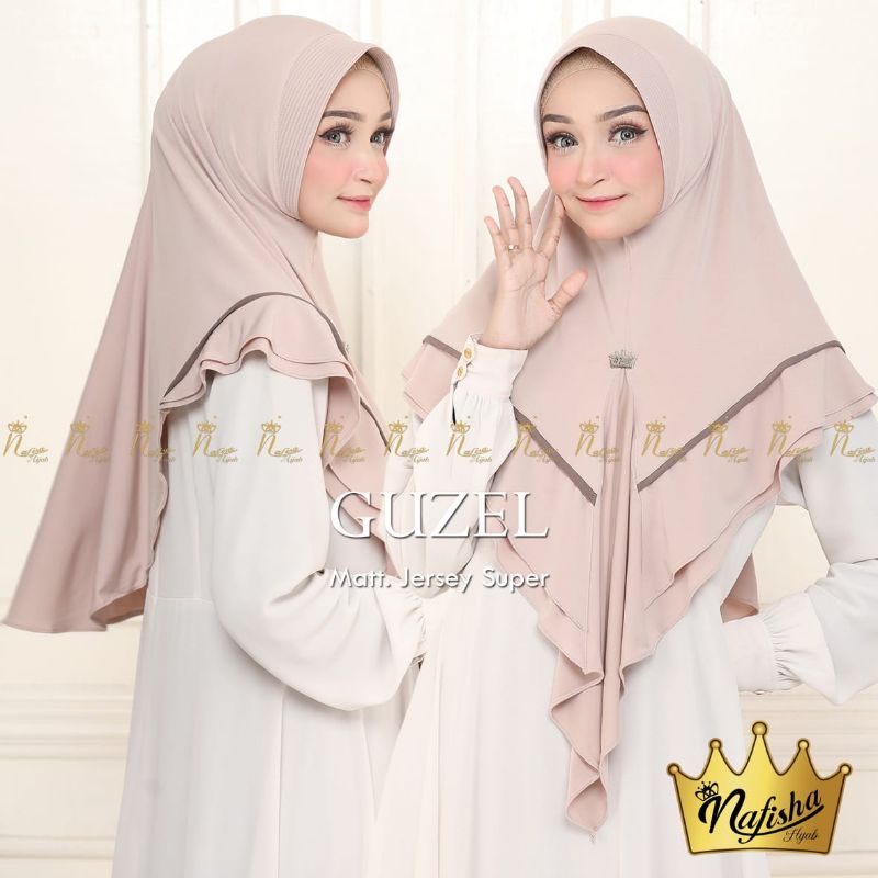 [Ori Nafisha]GUZEL••hijab instan jersey super••jilbab bergo pet list