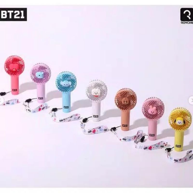 [PRE-ORDER] BTS BT21 ROYCHE  Official Baby Mini Handy Fan