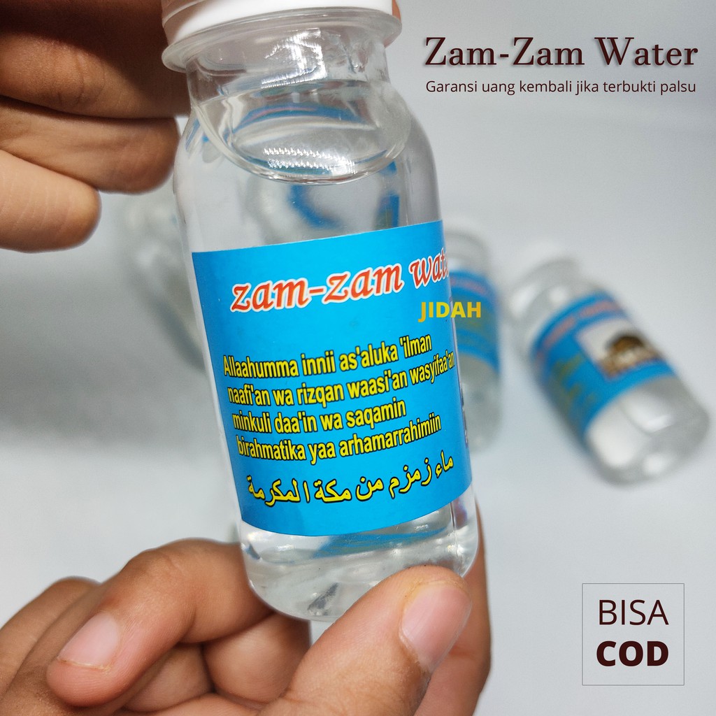 Air Zam-Zam 100% ASLI bergaransi zamzam 80 ml asli arab saudi oleh oleh haji