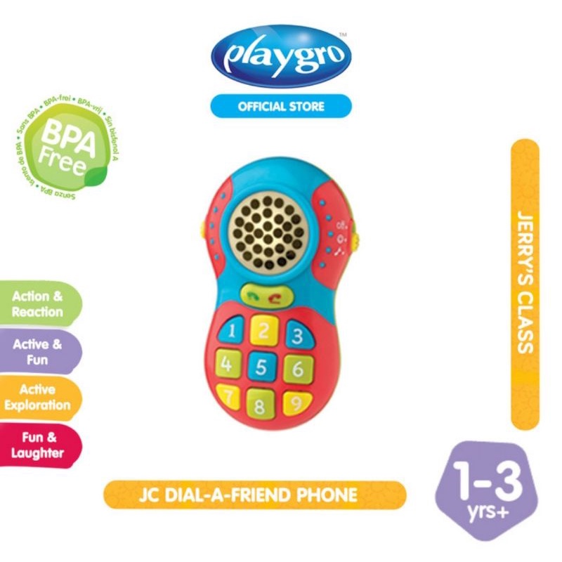 Playgro JC Dial-a-Friend Phone- Mainan Telepon Anak