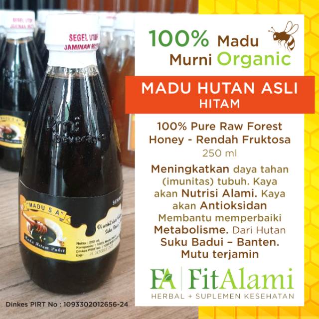 

Madu Hutan Asli Hitam, 100% Pure Raw Forest Honey