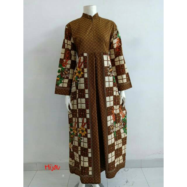 GAMIS BATIK MANDALIKA | ABAYA BATIK BAJU LEBARAN 2023