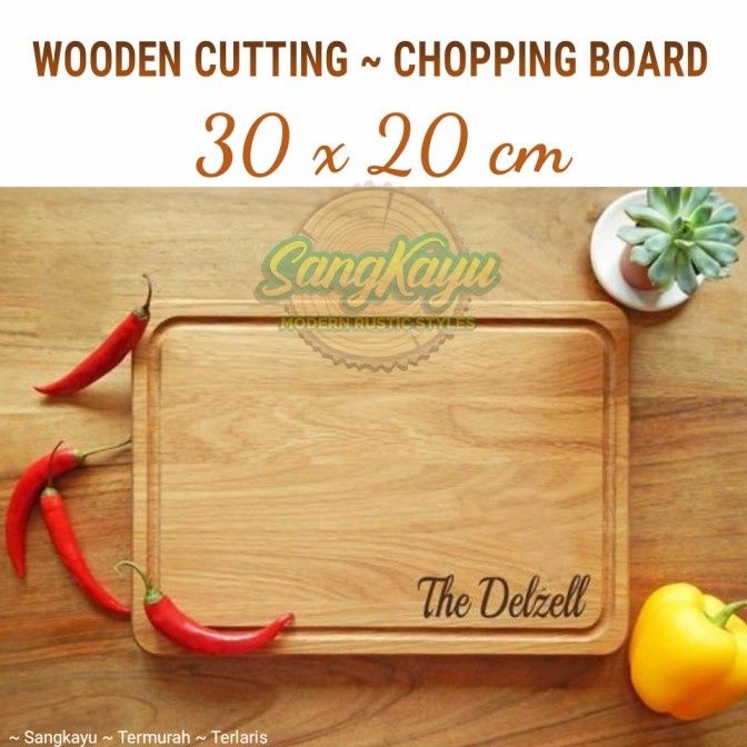 Talenan kayu jati mahoni Wooden cutting board grafir kayu nampan kayu