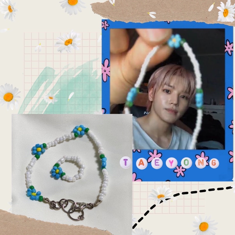 NCT TAEYONG beads bracelet kpop style aksesoris