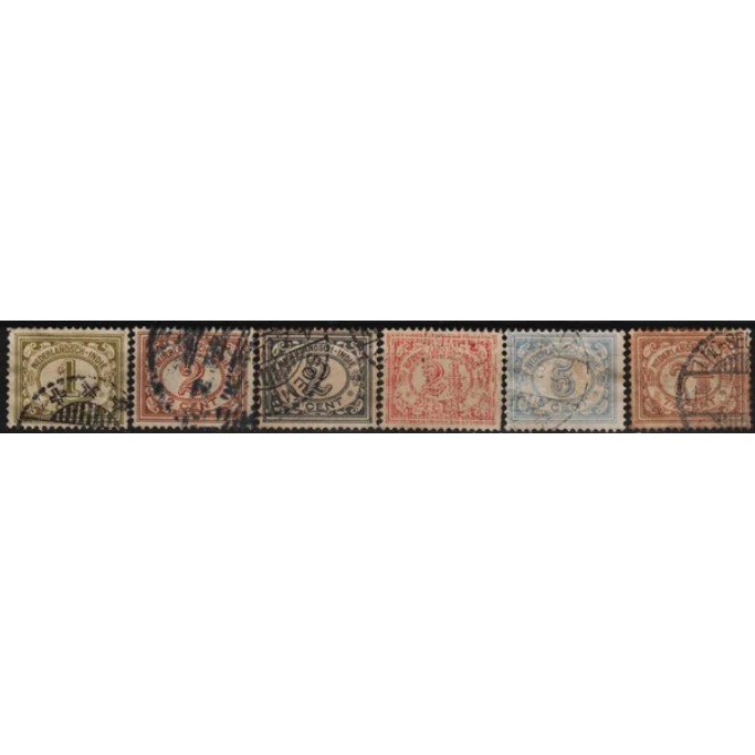 

Perangko Filateli L113 Netherlands Indies FU 6v 1912-1930 Numeral