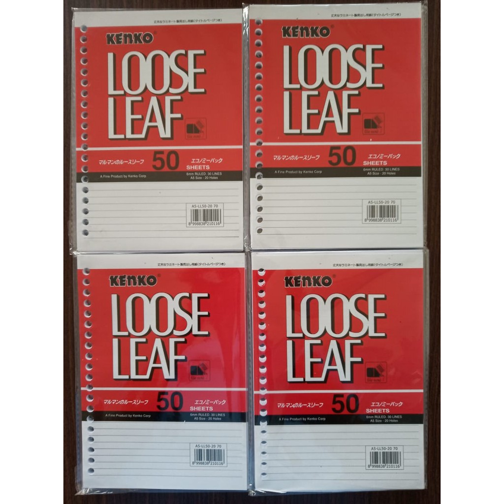 

Loose Leaf A5 Kenko 50 Lembar