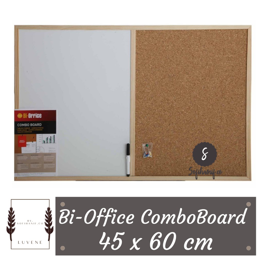 

Bi-Office Combo cork board 45 x 60 cm
