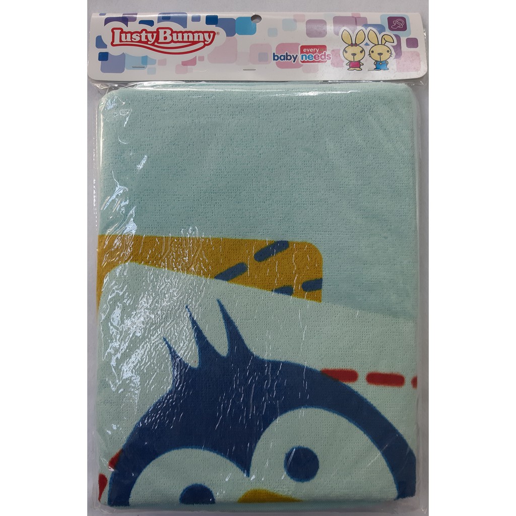 Handuk Bayi LUSTY BUNNY 60 x 120 cm 3153 3154 Animal Baby TOWEL Motif  Hewan  Lion Penguin HL-3154