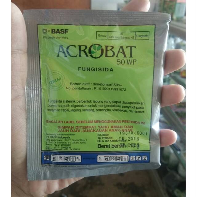 ACROBAT FUNGISIDA 10GR / ACROBAT 50WP 10GR / ACROBAT FUNGISIDA KEMASAN 10GR