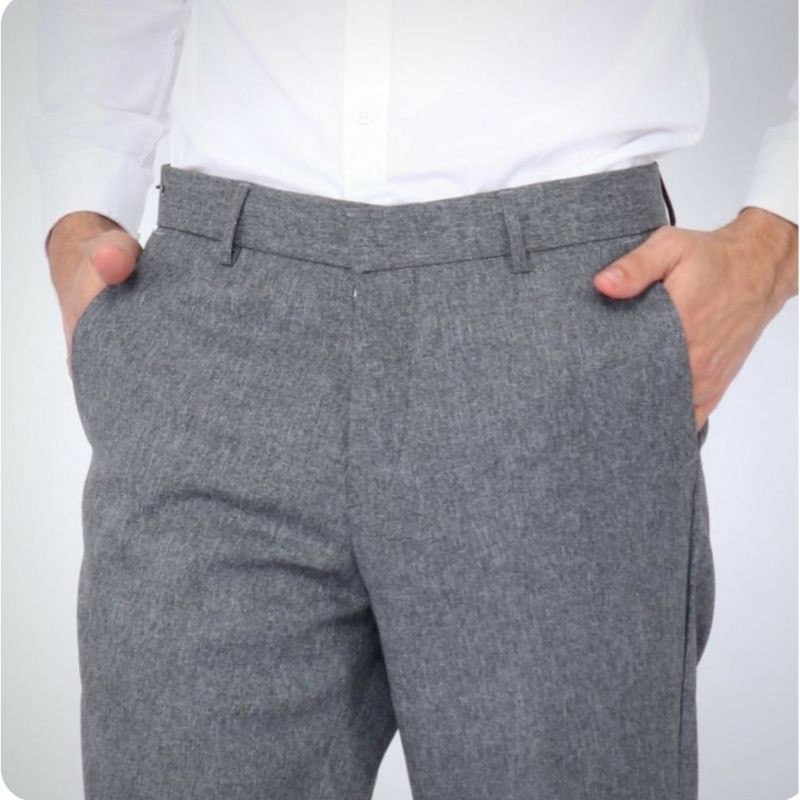 CELANA KANTOR FORMAL PRIA SLIMFIT BAHAN DASAR KAIN WOLL