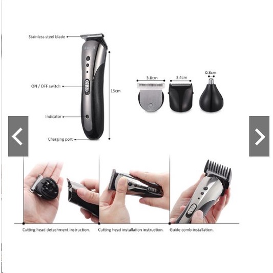 KEMEI KM 1407 Cliper 3 in 1 ORIGINAL HAIR CLIPPER ALAT CUKUR