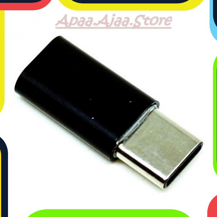 Bayar Ditempat Taffware Plastic Fitting Micro USB to USB 3.1 Type C Adapter - US173