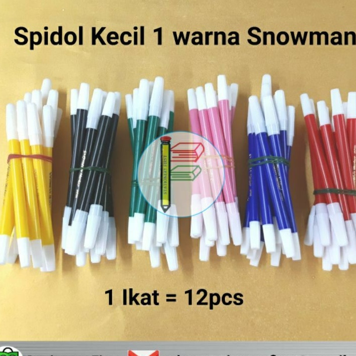 Spidol Kecil 1 Warna Snowman PW-1A