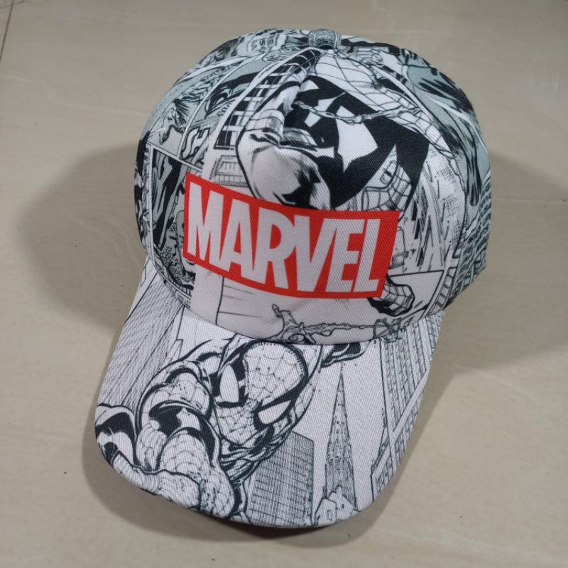Topi Anak Laki Laki Superhero Spiderman Marvel Captain Amerika Hulk / Topi Anak laki laki 3-12 tahun-4