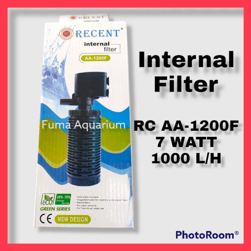 Pompa Aquarium Recent AA-1200F RC AA 1200F Internal Filter Akuarium Aquascape 7 watt Submersible Pump Power Head