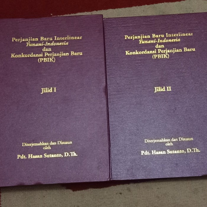 PERJANJIAN BARU INTERLINEAR YUNANI INDONESIA