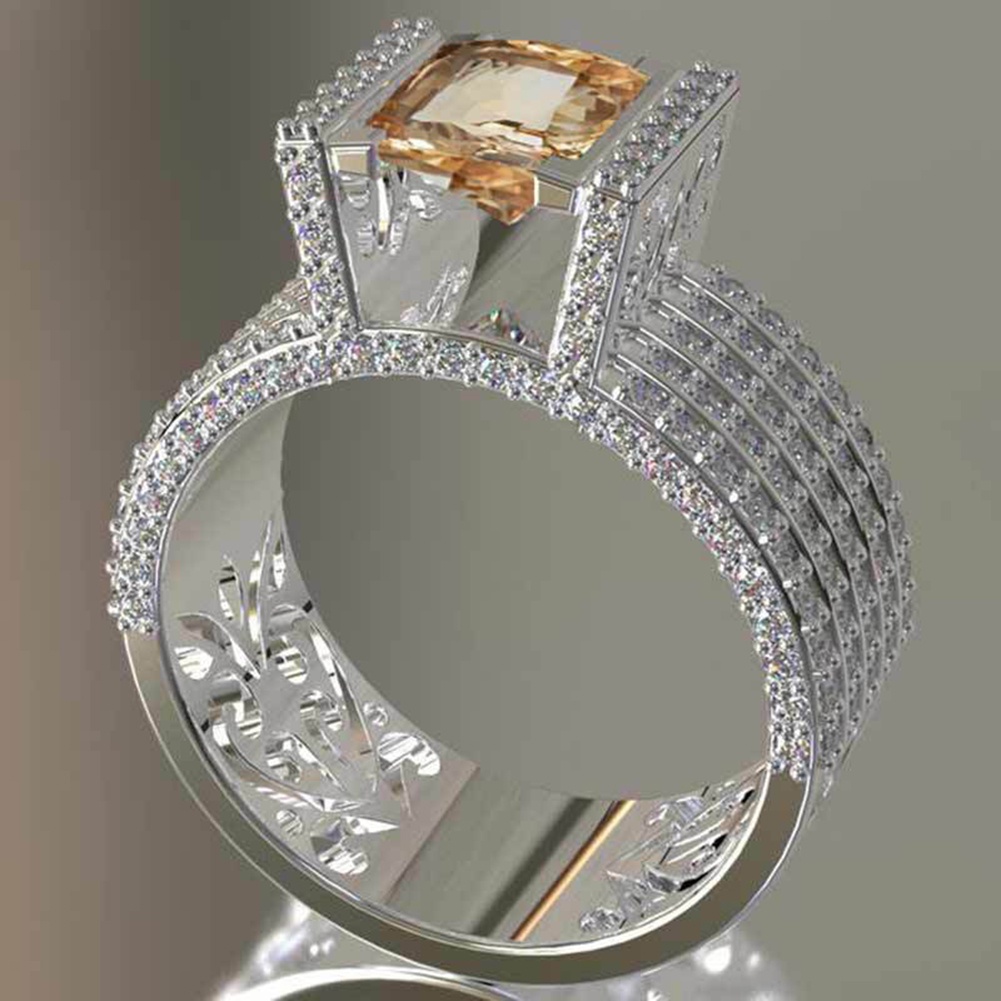 Hu Hu Hu Hu Hu Alat Bantu Pasang Kacamata♡ Cincin Wanita Desain Hollow Hias Zirconberlian Imitasi Untuk Pengantinhadiah