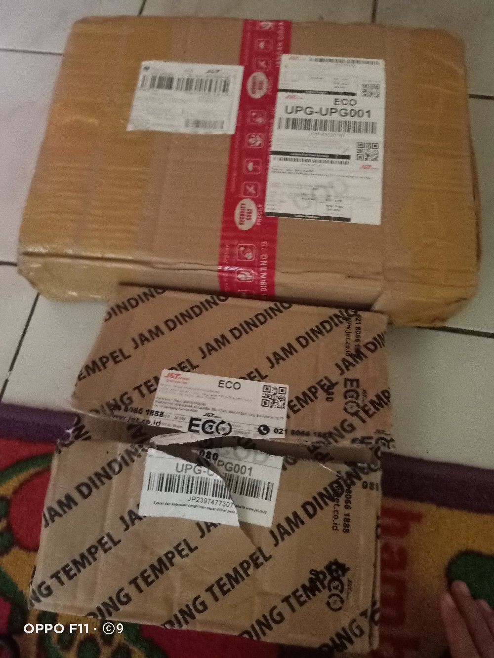 Kaligrafi Allah Muhammad Fiber Glass 32x19x2 Cm - Ukir Bunga