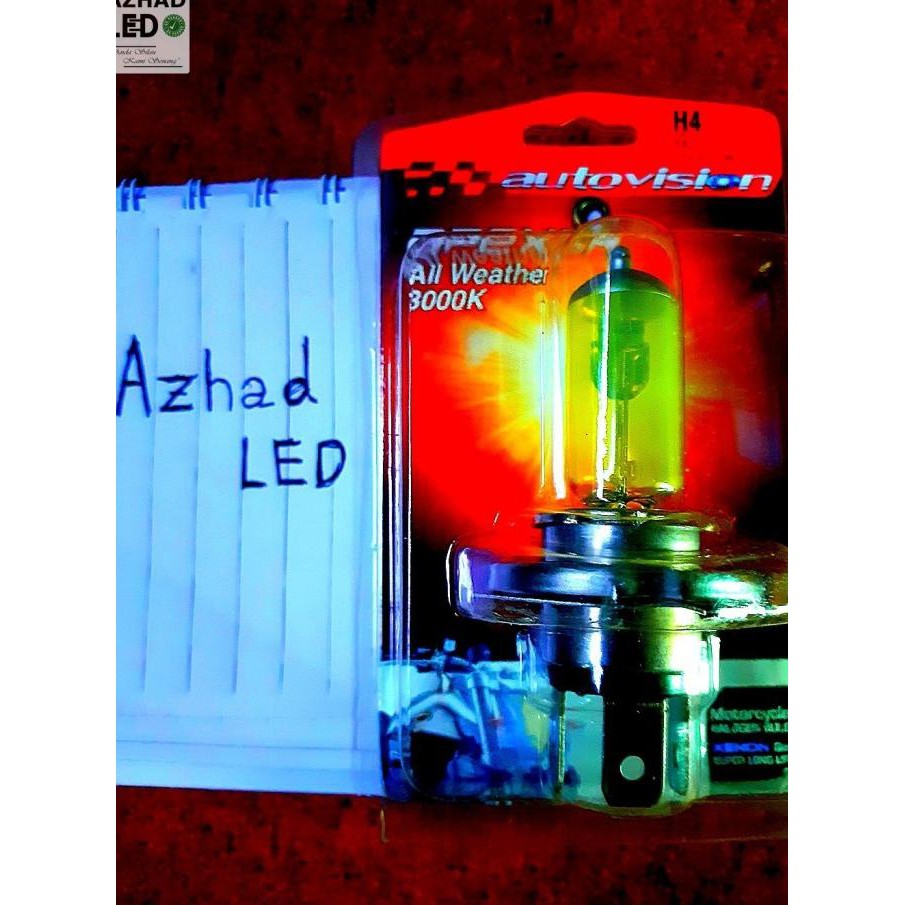 Lampu Mobil Motor H4 Autovision Apex3R 55W Kuning Halogen Yellow 3000K | Star