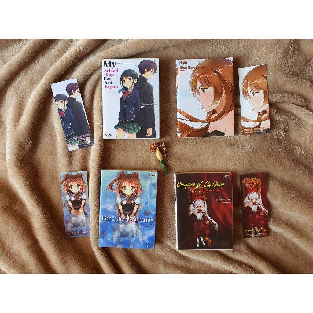 Lite Novel : Penguin Summer, She Loves You, Vampiress of the dawn. My School Days Has Just Begun