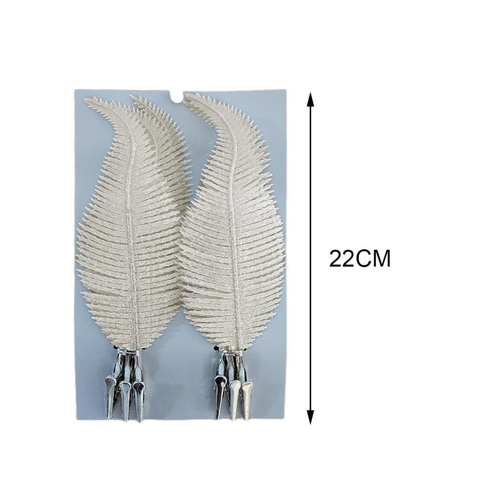 [Christmas Products]6Pcs/set Christmas Decoration Feather Clip