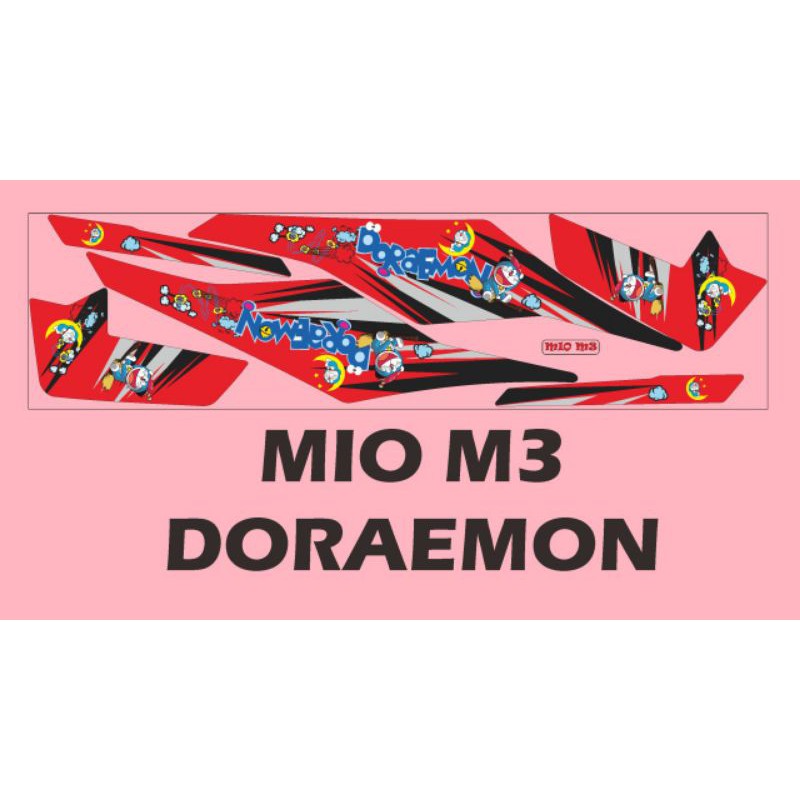 STIKER STRIPING MOTOR MIO M3 DORAEMON
