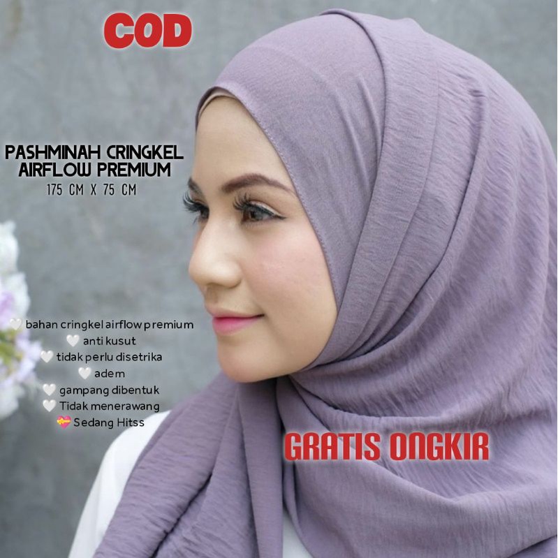 pashmina Crinkle Airflow Premium