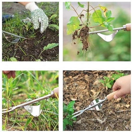 Alat Pencabut Rumput Liar Manual Bahan Stainless Steel UTK Kebun Taman-4