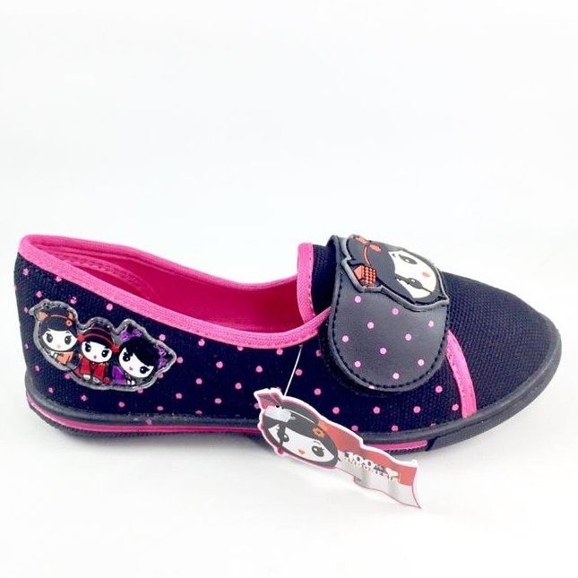 PROMO SEPATU ANAK PEREMPUAN SANTICA YOSHIKO WARNA BLACK PINK 27 - 30