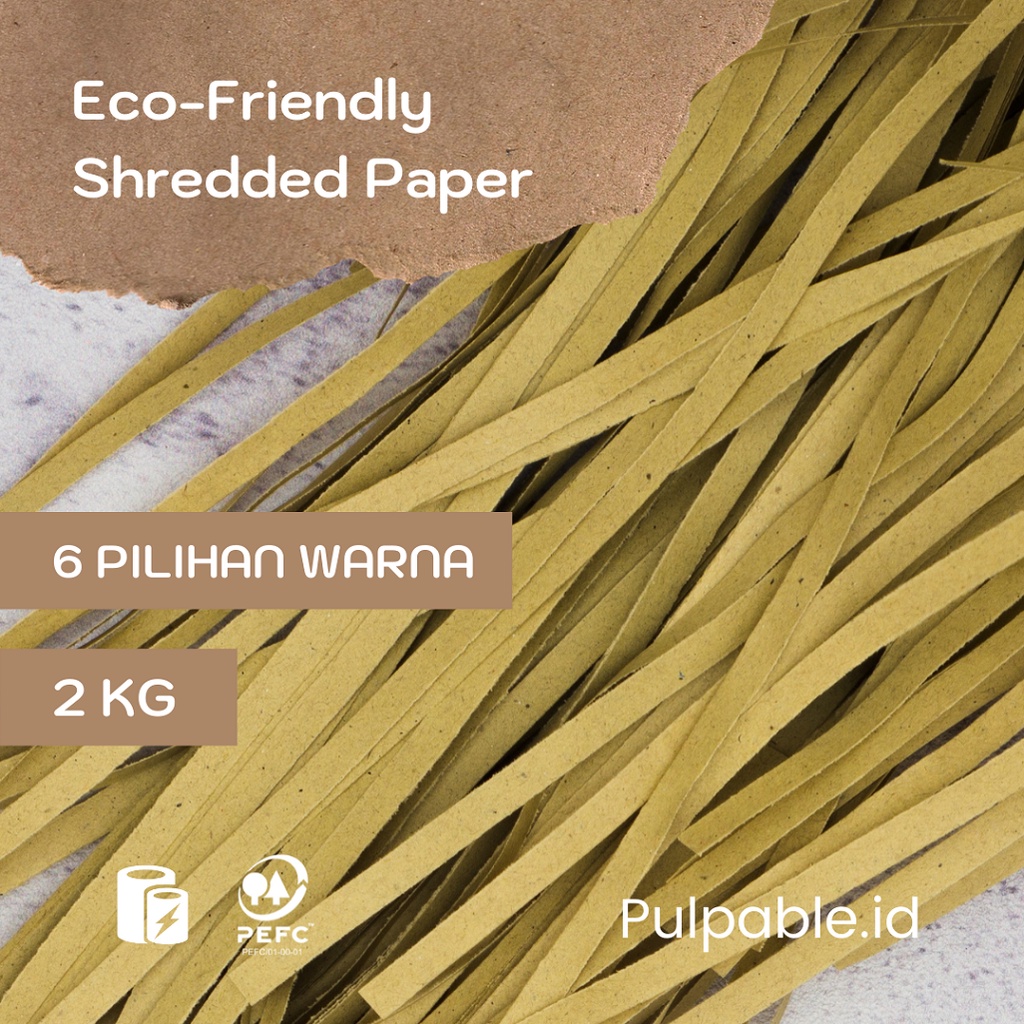 

2 kg shredded paper / kertas serut / kertas cacah per 2 kilogram