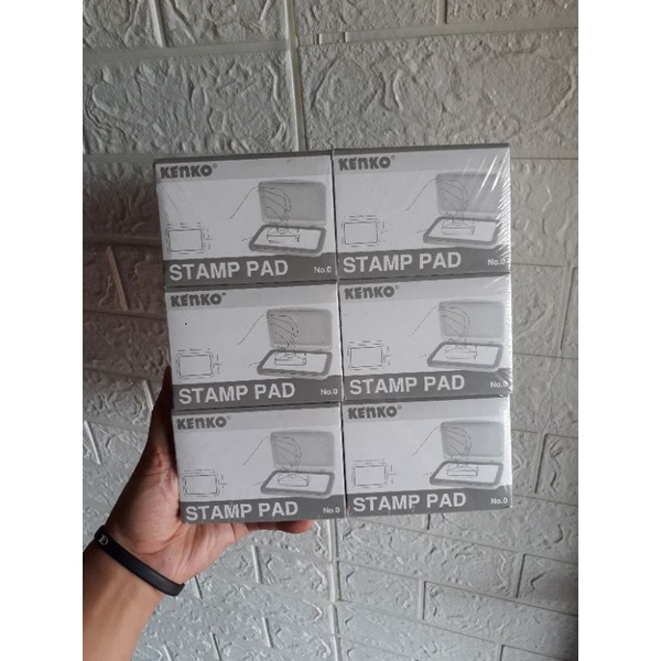 

Paket isi 12 Kenko Stamp Pad No 0 Wadah Bak Tinta Stampel